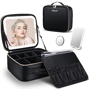 Makeup Organizer with LED Mirror