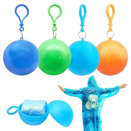 Raincoat Ball For Emergency and Outdoor Activities - Free Size - (Pack Of 3)