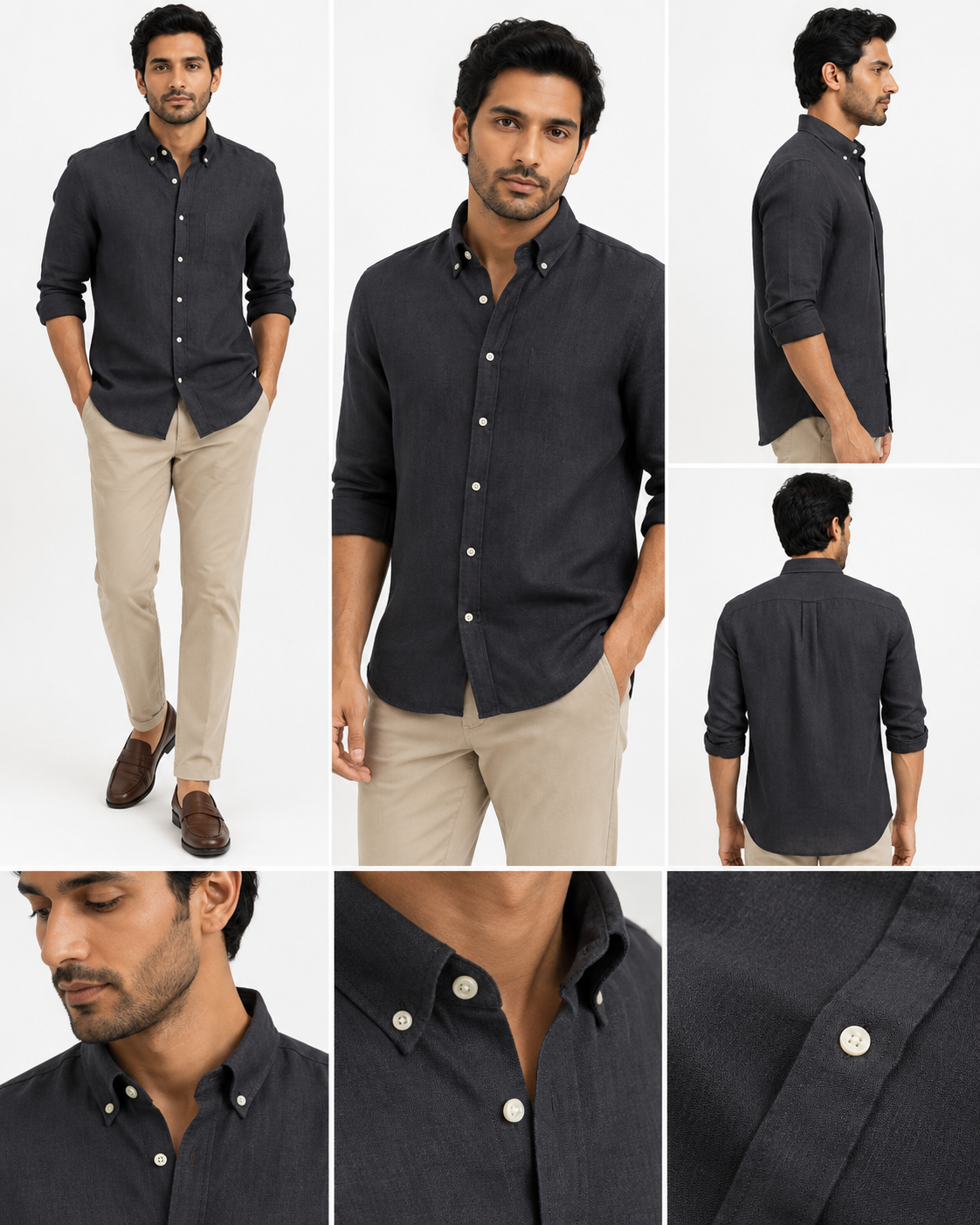 Brook Brothers - Full Sleeved Linen Shirt