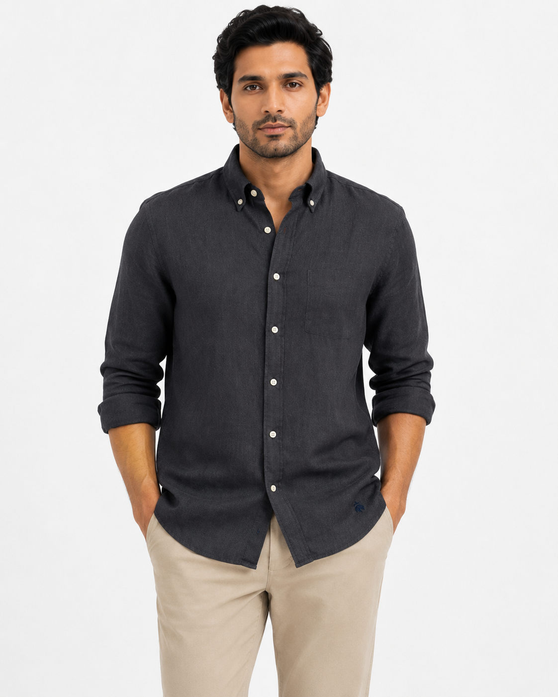 Brook Brothers - Full Sleeved Linen Shirt