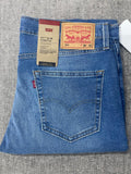 Levis - Men's 511 Blue Slim Fit Mid Rise Jeans