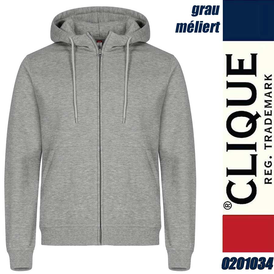 Clique Unisex Stockholm Full Zip Hoodie