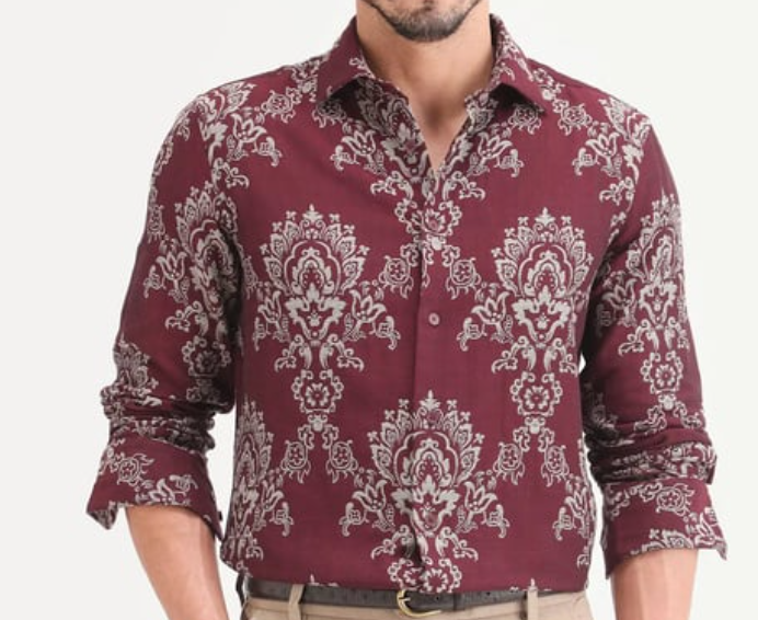 RARE RABBIT Printed Regular Fit Shirt