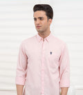 Red Tape - Mens Full Sleeve Solid Twill Shirt - Light Pink