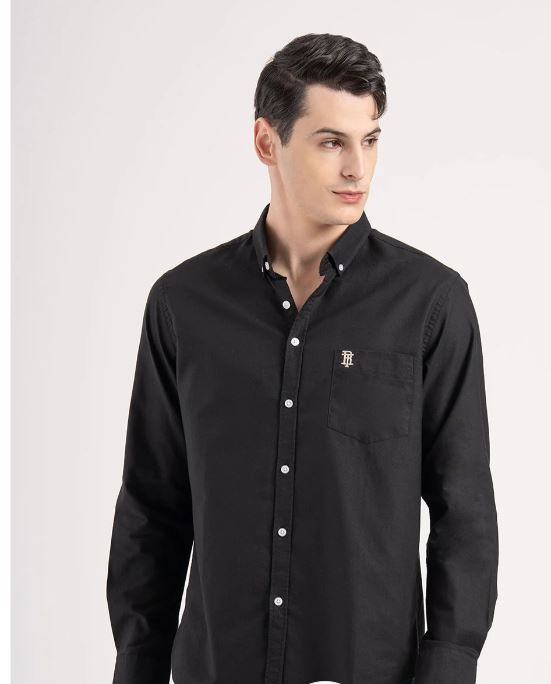 Redtape -Solid Oxford Shirt - Black