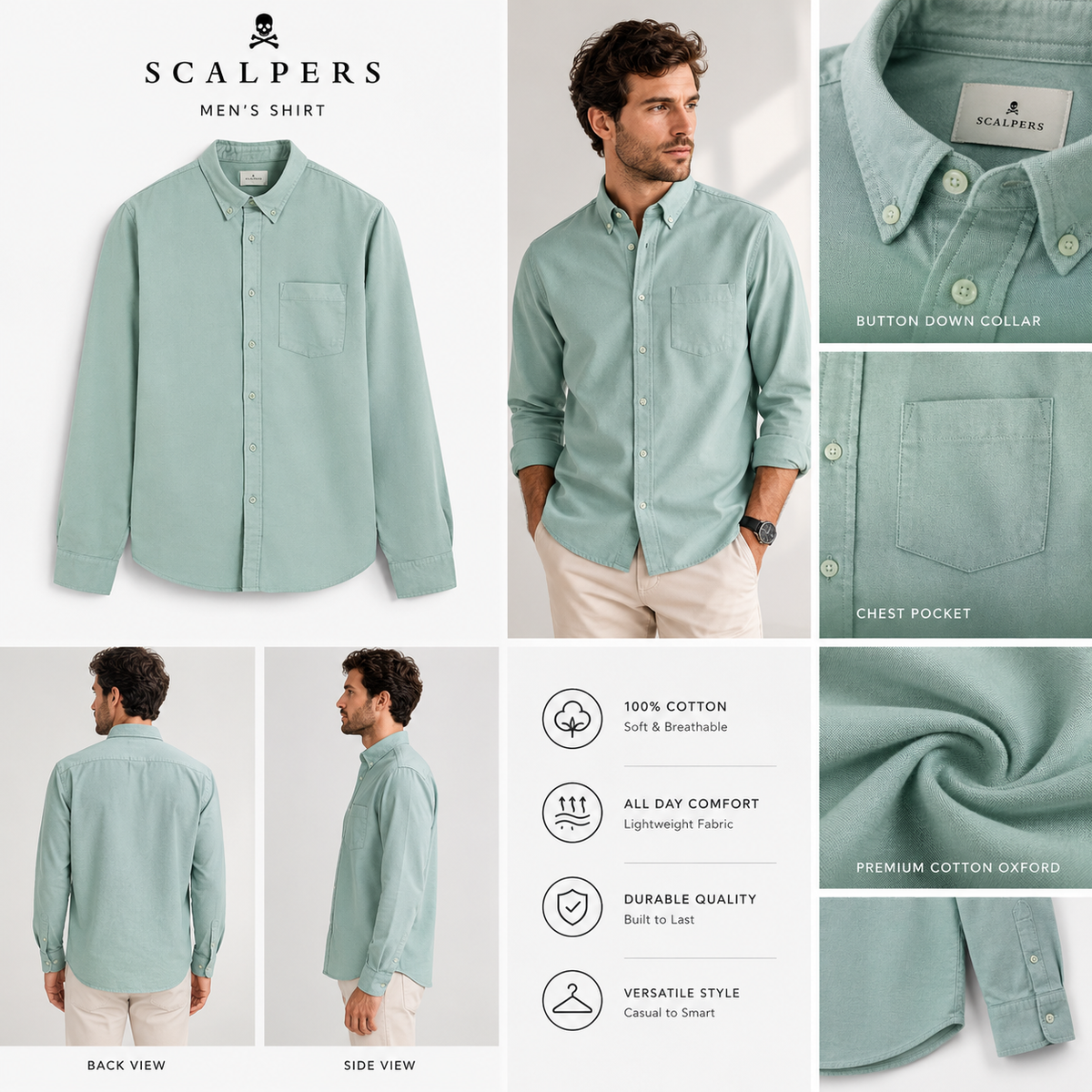 SCALPERS ALL DAY Oxford Shirt